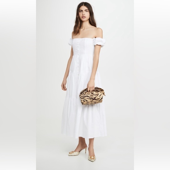 Staud Elio Dress size 4 white NWOT - Picture 4 of 13